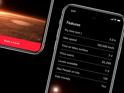 Look and feel for #SPACEDchallenge concept mobile app space spacedchallenge