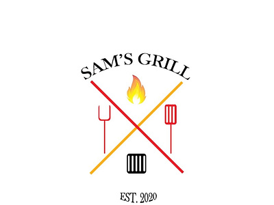 Logo design for a grill restaurant brand branding design identity logo