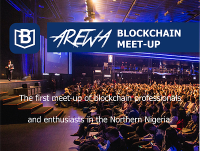 Arewa Blockchain meetup Flyer brand flyer identity illustration
