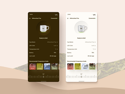Smart Cup Mobile Design - Font Weight Experiment design smart cup ui ux