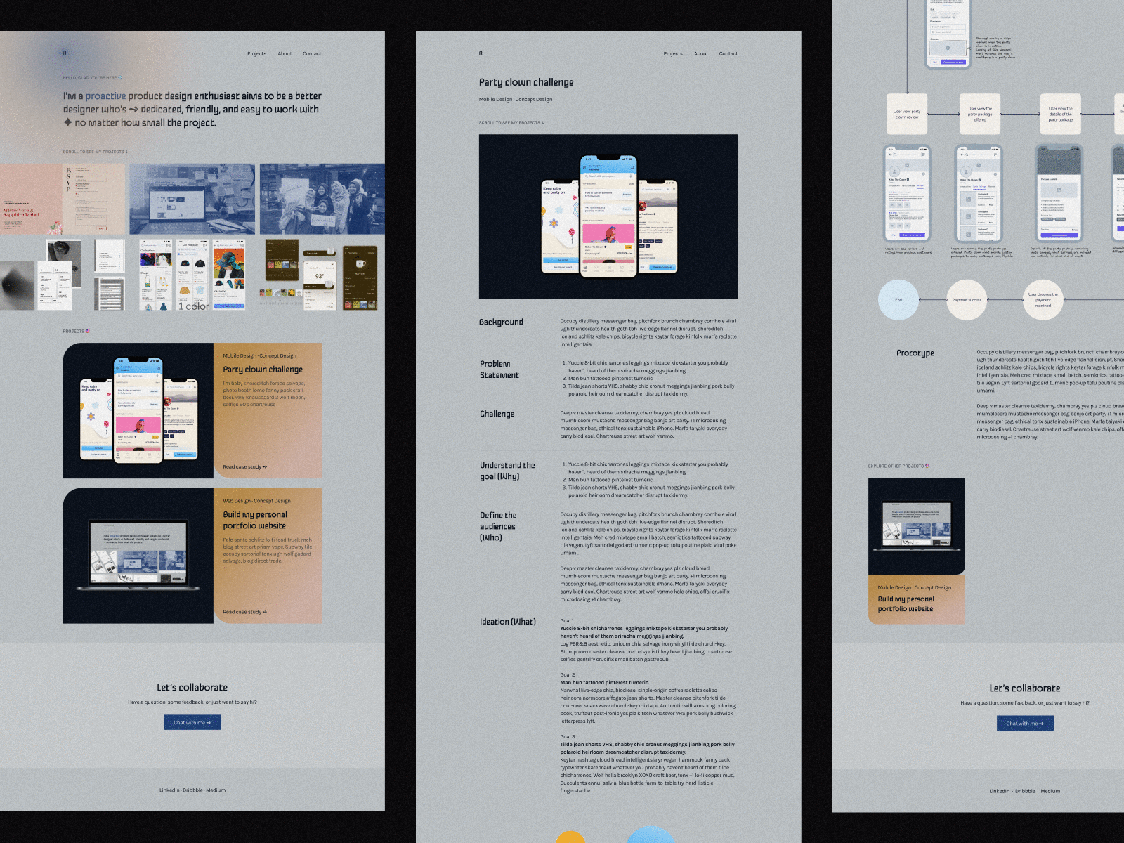 Portfolio design concept