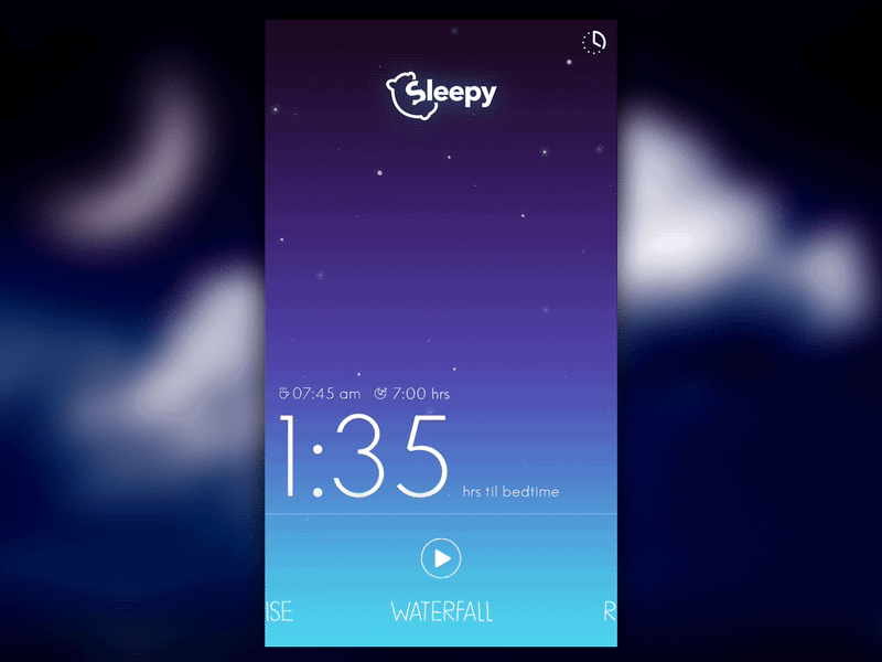 Sleepy App UI