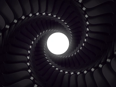 Radial Symmetry 3d aimation black and white c4d c4d42 cinema4d design print symmetry