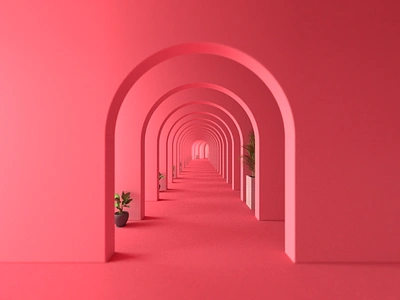 Pink-pong 3d c4d c4d42 cinema 4d composition design illustration pink print render