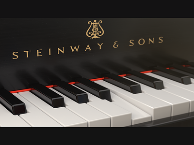 Steinway & Sons 3d c4d c4d42 cinema4d design illustration music piano print render rythm