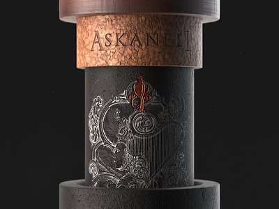 Askaneli Brothers 3d bottle branding c4d c4d42 cinema4d design illustration package packaging product wine