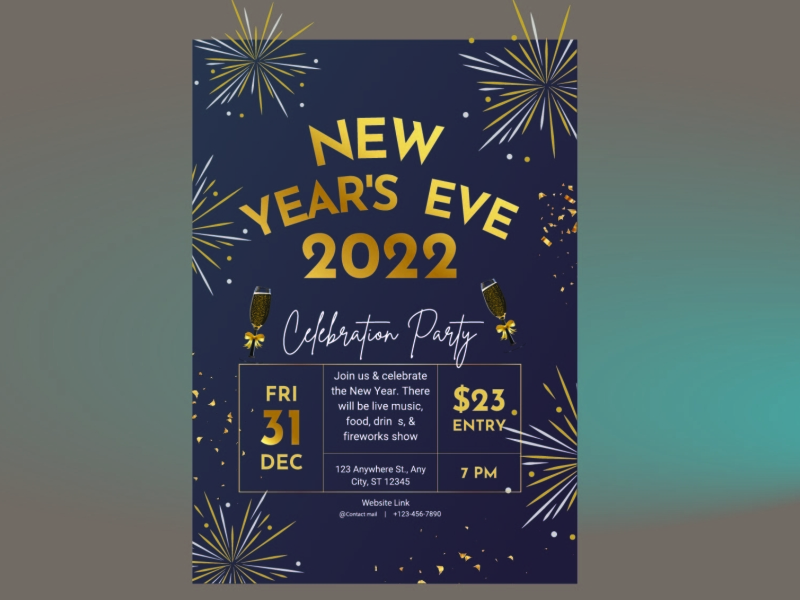 new years eve 2022 banner