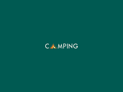 Camping Dribbble symbol