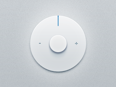 Volume Knob button clean control elements gui interface kits knob minimal ui user volume