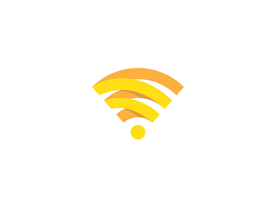 Wifi connect flat icon icons internet network wifi yellow