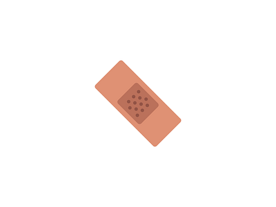 Sticker aid bandage design flat healthcare icon icons minimal plaster ribbon sticker wound