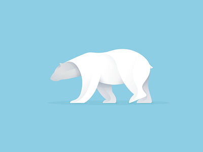 Polar Bear animal bear blue creative design identities identity logo logos nature polar symbol