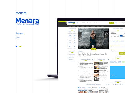 Menara Rebranding - Home page branding casa design iam maroc menara menu morocco news telecom ui ux