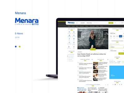 Menara Rebranding - Home page