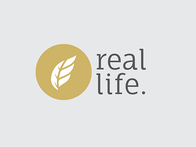 Real Life design leaf life logo ministry real reallife