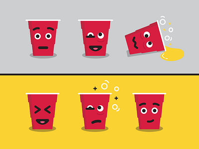 Solo Cup Emoji's alcohol awareness emoji emojis emotions face faces red red cup solo cup