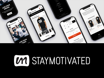 Stay Motivated Mobile Website design mobile mockup phone staymotivated ui ux
