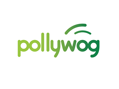 Pollywog branding design gradient green logo logotype pollywog transform transformation wordmark