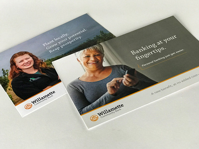 Willamette Community Bank Postcards bank direct mail marketing postcard willamette community bank
