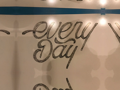 Every Day Animation composition day every everyday hand handlettering lettering letters prismatic sticker stickers type