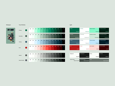 Material 3 Dynamic Color (SPY x FAMILY)