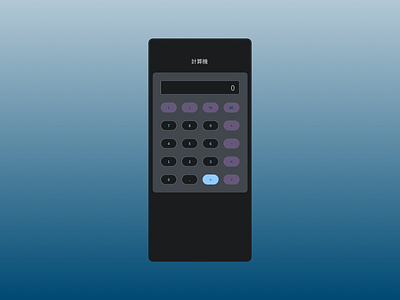 Daily UI :: 004 - Calculator (Dark) calculator daily ui dark design material 3 mobile