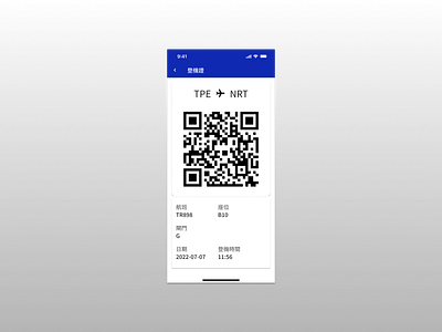Daily UI :: 024 - Boarding Pass boarding pass daily ui design material 2 mobile