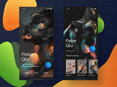 Portfolio Mobile app app design designer mobile portfolio ui uiux ux