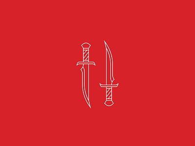 Daggers dagger desert hot sauce icon illustration