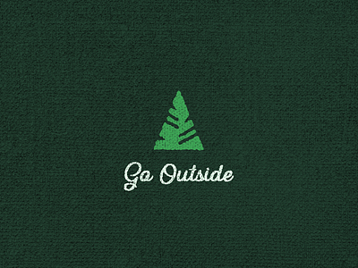 Go Outside apparel canvas fabric forest illustration nature outdoors print tree typography