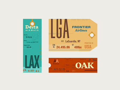 Luggage Tags 01 label layout luggage tag print retro tag typography vintage