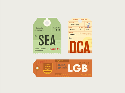 Luggage Tags 03 label layout luggage tag print retro tag typography vintage