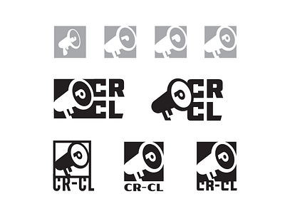 CR-CL Logo Development branding icon illustration logo process