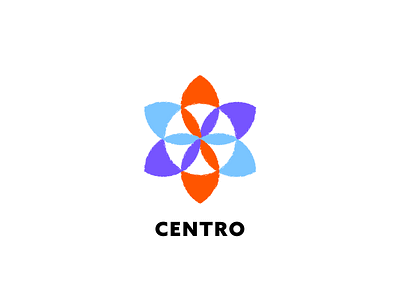 Centro branding culture diversity flower flower of life logo non profit organic
