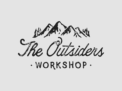 The Outsiders branding design handlettering logo