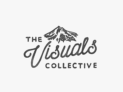 The Visuals Collective branding graphicdesign logo vintage
