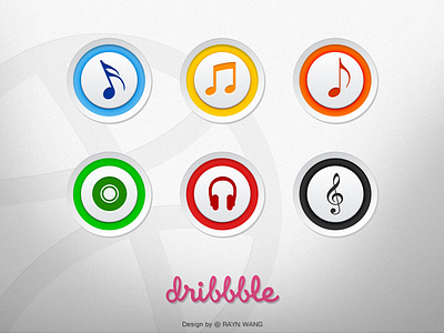 Musical symbol icon music musical notes symbol variety