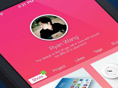 Dribbble APPS about Ryan