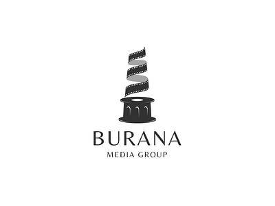 Burana Media Group burana burana logo cinema logo logodesign logotype media production tower
