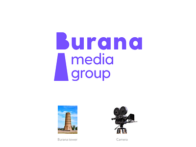 Burana media group action burana camera character cinema corporate corporatestyle design game group identity illustration logotype mark media tower vector