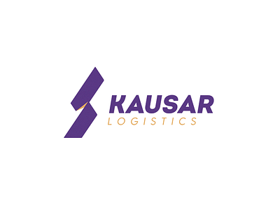 Kausar logistic brand delivery kausar logistics logo logo design logotype mark transport trucks