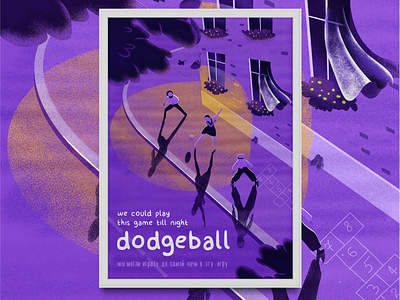 Dodgeball game illustration