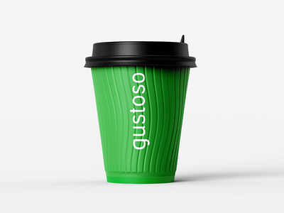 Gustoso Coffee logo brand coffee corporate design identity logo mark typography