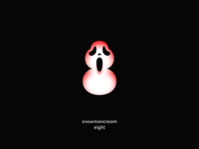 SnowmanScream branding cinema corporate dark design eight identity illustration logo logotype mark scream snowman vector