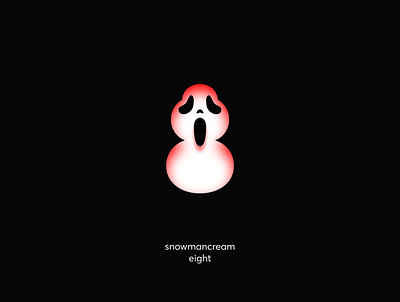SnowmanScream branding cinema corporate dark design eight identity illustration logo logotype mark scream snowman vector