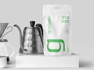 Gustoso Coffee brand identity & package brand branding coffee corporate cup design gustoso identity logo mark natural