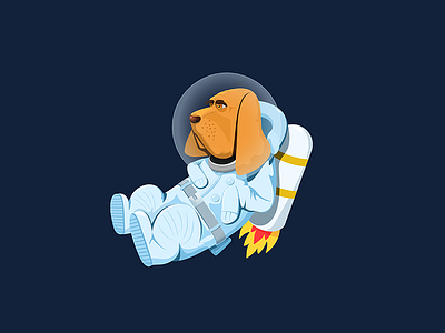 Moondog animal dog logo moondog persona pet spacedog