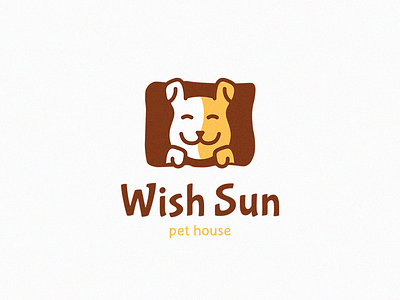 Wish Sun - Pet house animal dog house logo logotype pet sun wishsun