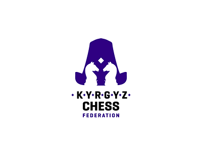 Kyrgyz Chess Federation Logo brand chess design federation identity illustration kyrgyz kyrgyzstan label logo logotype mark sign