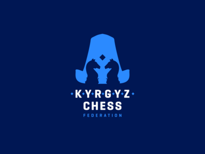 Kyrgyz Chess Federation Logo Re bishkek brand chess corporate design federation identity illustration kyrgyz kyrgyzstan logo logotype mark sign typography